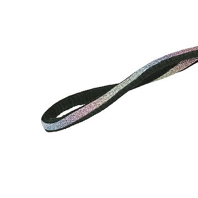 2 Pairs Round Reflective Colorful Stripes Oval Shoelaces for Sneakers 55"