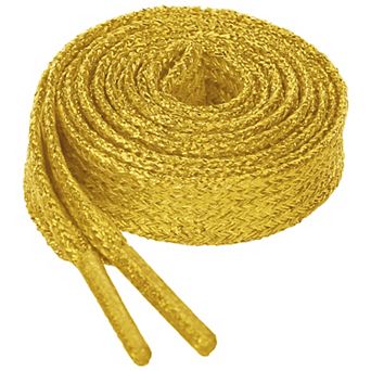 1 Pair Glitter Shiny Metallic Shimmery Flat Sneakers Shoelaces Shoe Laces Strings 78.74"