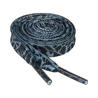 2 Pairs Women's Leopard Print Strings Flat Shoelaces for Sneakers Fun Wild 31.5"