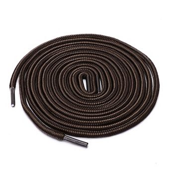 3 Pairs Round Rope Dual Colored Striped Boot Shoelace for Sneakers 35.43"