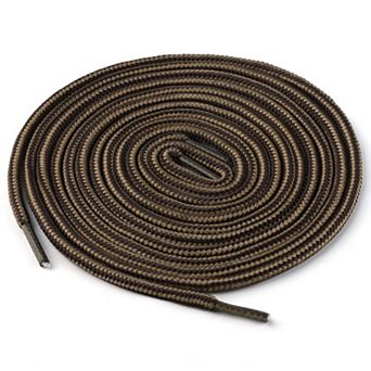 3 Pairs Round Rope Dual Colored Striped Boot Shoelace for Sneakers 35.43"