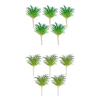 10 Packs Mini Artificial Air Plants 2.8" Realistic Faux Tillandsia Bromeliad Unpotted Picks for DIY