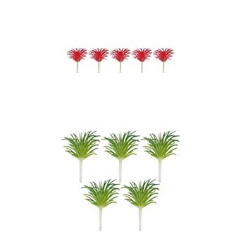 10 Packs Mini Artificial Air Plants 2.8" Realistic Faux Tillandsia Bromeliad Unpotted Picks for DIY