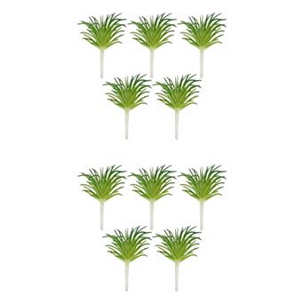 10 Packs Mini Artificial Air Plants 2.8" Realistic Faux Tillandsia Bromeliad Unpotted Picks for DIY