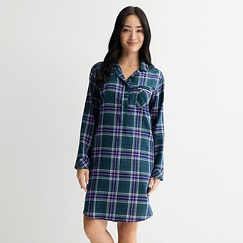 Women's Sonoma Goods For Life® Flannel Sleepshirt Dress