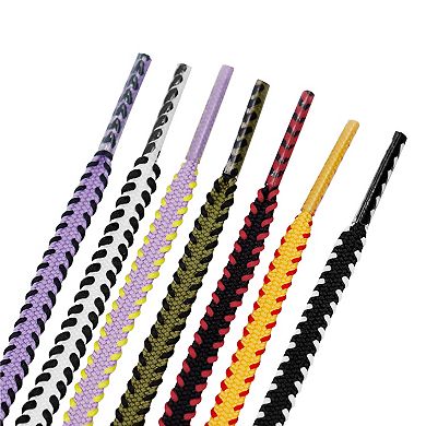 2 Pairs Flat Colorful Shoelaces Work Boot Shoe Laces for Sneakers 35.43"