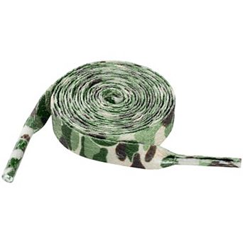 1 Pair Flat Shoelaces Camouflage Printed Colorful for Sneakers Boots 47.2"