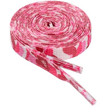 1 Pair Flat Shoelaces Camouflage Printed Colorful for Sneakers Boots 63.0"