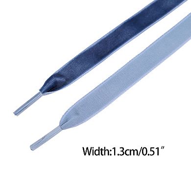1 Pair Shoelace for Sneakers Single Side Suede Flat for Sneakers 55.1"