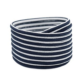 1 Pairs Oval Two Colored Textured Stripes Shoe Laces for Sneakers 35.4"