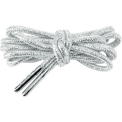 2 Pairs Round Metallic Glitter Shoelaces for Sneakers Shoes Boot 39.37"