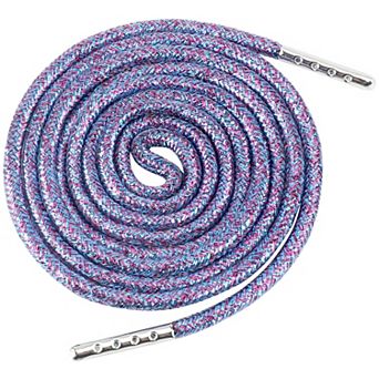 2 Pairs Round Metallic Glitter Shoelaces for Sneakers Shoes Boot 39.37"