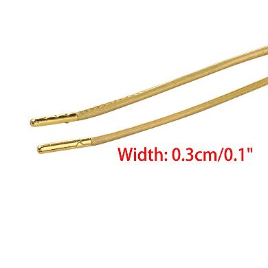 1 Pair Shoelaces Solid Color Round Shoe Laces for Sneakers Boots 35.4"