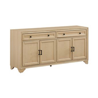 Crosley Furniture Tara Sideboard with Adjustable Shelves & Full-Extension Drawers