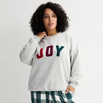 Plus Size Sonoma Goods For Life® Holiday Graphic Crewneck Sweatshirt