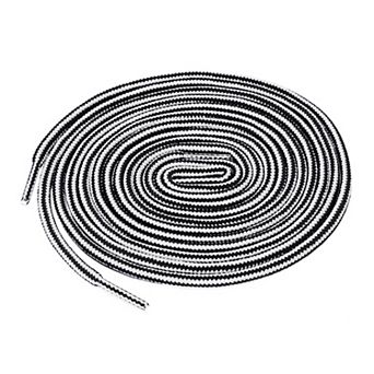 3 Pairs Round Rope Dual Colored Striped Boot Shoelace for Sneakers 27.55"