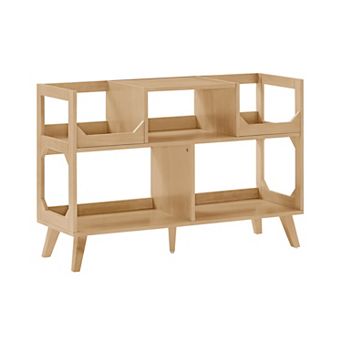 Crosley Furniture Asheville Large Record Player Stand With Vinyl Storage