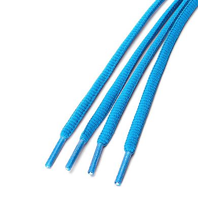 2 Pairs Athletic Unisex Oval Bootlaces Half Round Shoelaces for Sneakers 55.12"