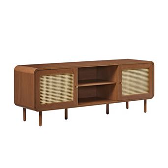 Crosley Furniture Nora Record Player Cabinet with Vinyl Storage