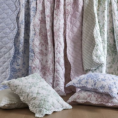 Madison Park Essentials Colette Reversible Floral Quilt Set