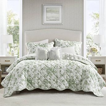 Madison Park Essentials Colette Reversible Floral Quilt Set
