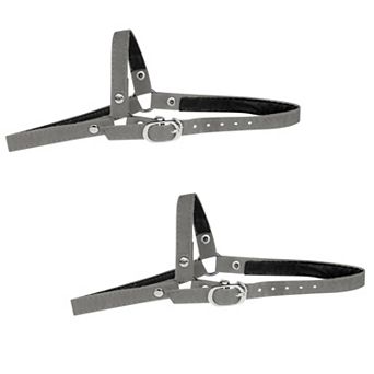 2 Pairs Women's Detachable Shoe Belts Adjustable Anti-Slip Ankle Strap for Heels