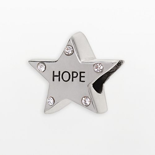 Individuality Beads Sterling Silver Crystal "Hope" Star Bead