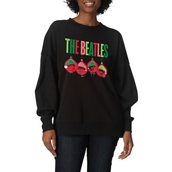 Women's The Beatles Oversized Fleece Crew Sweatshirt