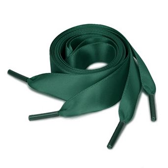 2 Pairs Satin Flat Ribbon Women Shoelaces Sneakers Canvas Shoestrings 23.6"