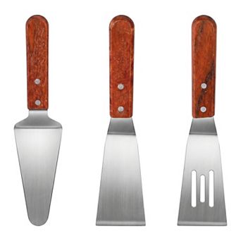 3 pc Heat-Resistant Kitchen Spatula Set, Dishwasher Safe, Ideal for Flipping
