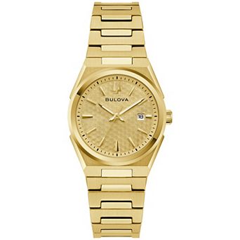 Bulova Women's Gold-Tone Stainless Steel Bracelet Watch - 97M122