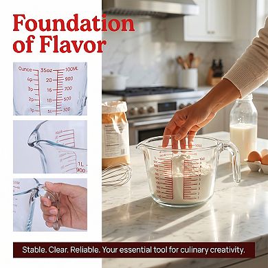 Measuring Cup 1 Cup Glass Measuring Cup Liquid Measuring Cups Measure Cups for Kitchen Baking 1000ml