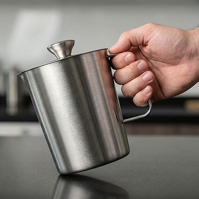 Measuring Cup, 1 Cup Stainless Steel Measuring Cup with Easy Read Lines for Baking Recipes 1000ml