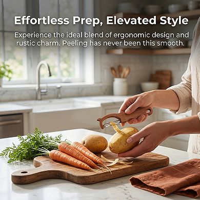 Stainless Steel Vegetable Peeler, Lightweight Potato Peeler with Hangable Hole Handle