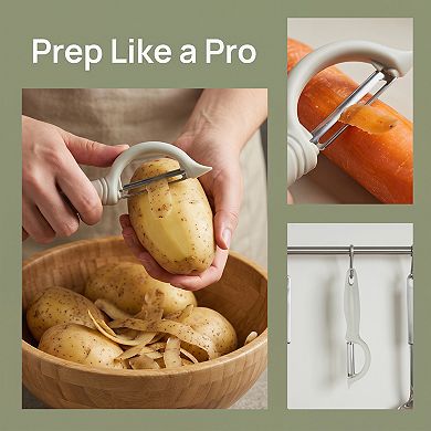 Plastic Apple Peeler, Durable Potato Peeler Pointed with Ergonomic Handle for Kitchen