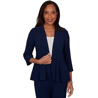 Women's Alfred Dunner Light Open Crepe Cardigan Top
