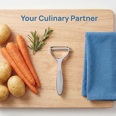 Stainless Steel Vegetable Peeler, Durable Potato Peeler with Round Handle for Kitchen