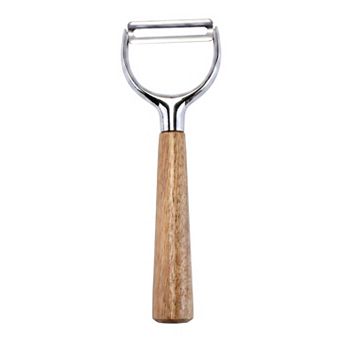 Wood Apple Peeler, Durable Potato Peeler with Ergonomic Handle for Kitchen