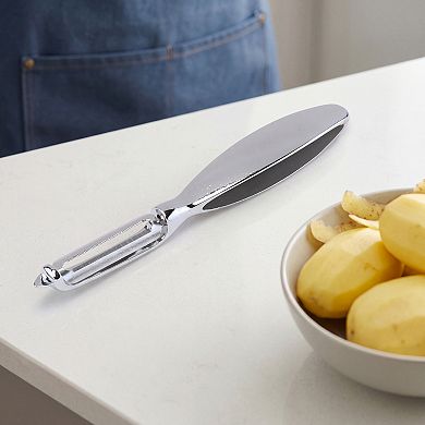 Stainless Steel Vegetable Peeler with Ergonomic Handle - Durable Tool for Kitchen Use