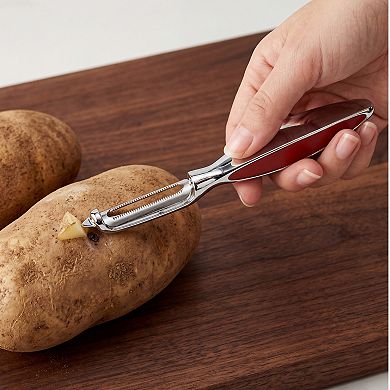 Stainless Steel Vegetable Peeler with Ergonomic Handle - Durable Tool for Kitchen Use