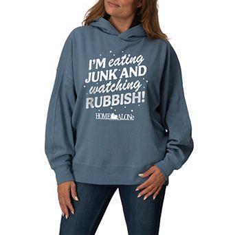 Women's Home Alone Junk & Rubbish Oversized Fleece Hoodie Sweatshirt