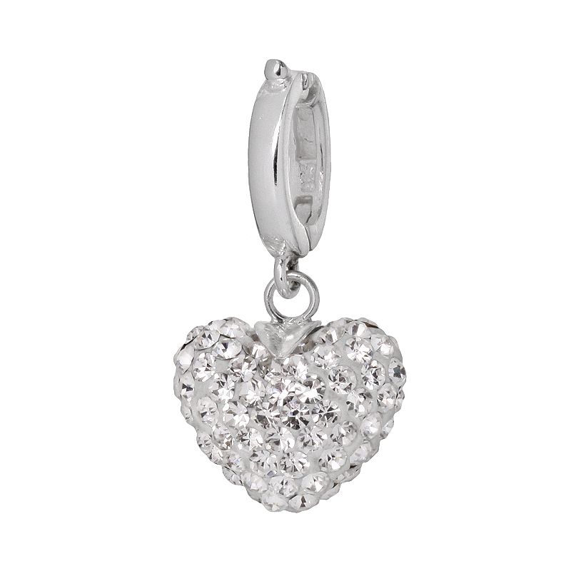 91923009 Individuality Beads Sterling Silver Crystal Heart  sku 91923009