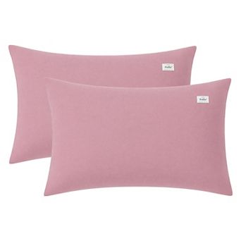2 Pack Cotton Pillowcase, Smooth Cooling Pillow Cases Envelope Closure, Pillow Covers for Women Men
