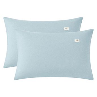 2 Pack Cotton Pillowcase, Smooth Cooling Pillow Cases Envelope Closure, Pillow Covers for Women Men