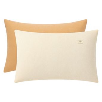 2 Pack Cotton Pillowcase, Smooth Cooling Pillow Cases Envelope Closure, Pillow Covers for Women Men