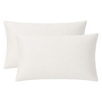 2 Pack Cotton Pillowcase, Smooth Cooling Pillow Cases Envelope Closure, Pillow Covers for Women Men