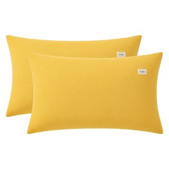 2 Pack Cotton Pillowcase, Smooth Cooling Pillow Cases Envelope Closure, Pillow Covers for Women Men