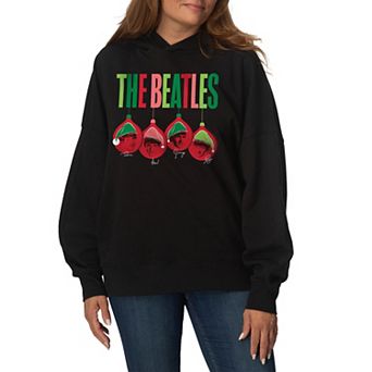 Women's The Beatles Oversized Fleece Hoodie Sweatshirt