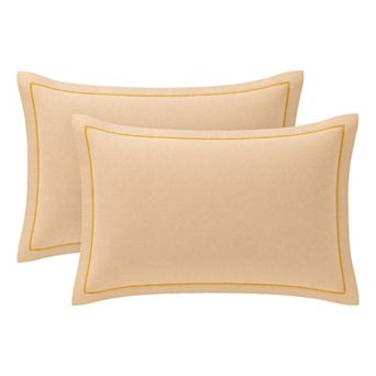 2 pc Cotton Pillowcase, Smooth Cooling Pillow Cases Envelope Closure, Durable Bedding Pillow