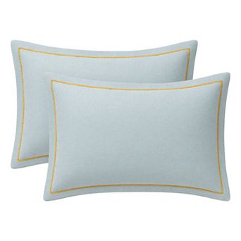 2 pc Cotton Pillowcase, Smooth Cooling Pillow Cases Envelope Closure, Durable Bedding Pillow